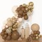 Amandir 153pcs Brown Balloon Garland Arch Kit, Different Sizes 18 12 10 5 inch Brown Nude Latex Metallic Confetti Gold Balloons for Neutral Bear Baby Shower Safari Birthday Party Decorations Supplies